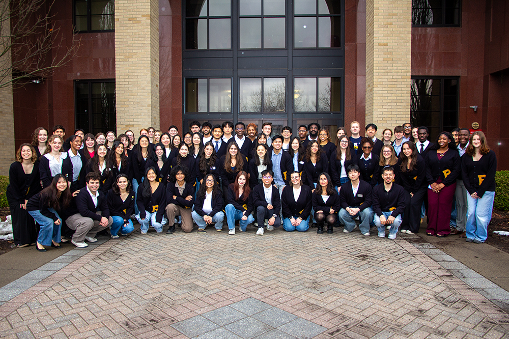 Group photo of the Student Alumni Association group