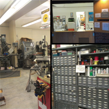 Hopeman Machine Shop Collage
