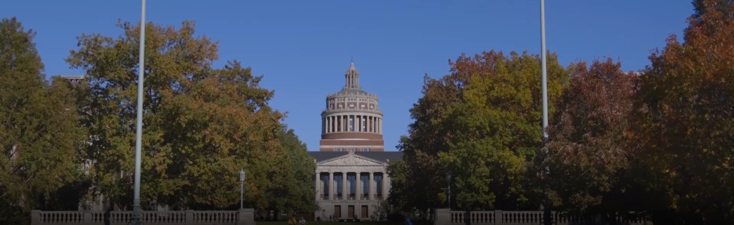 photo of Rush Rhees Library and Eastman Quadrangle