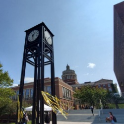 Menorah on the University of Rochester campus.