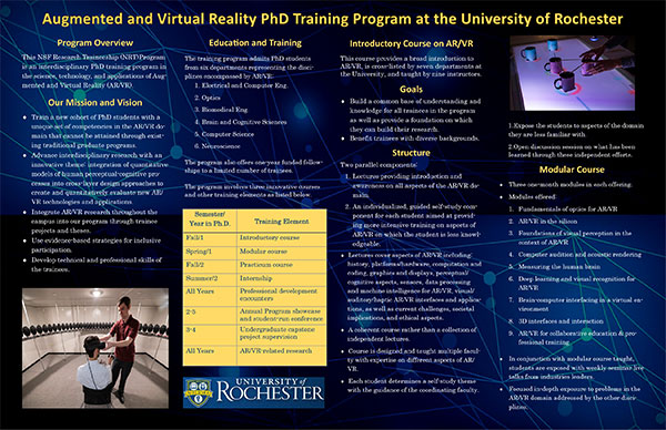 ARVR PhD training program brochure.