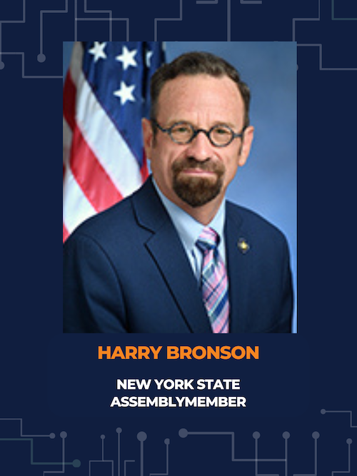 Headshot graphic of Assemblymember Harry Bronson