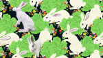 Detail of altered existing wallpaper