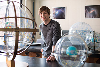 A student in a lab