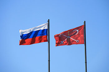 Russian flags