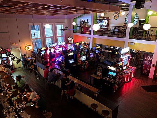 An interior view of The Playhouse Swillburger.