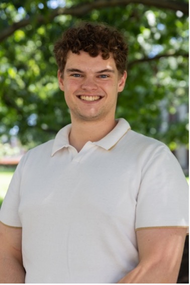 Jack standing in front of Lattimore Hall.