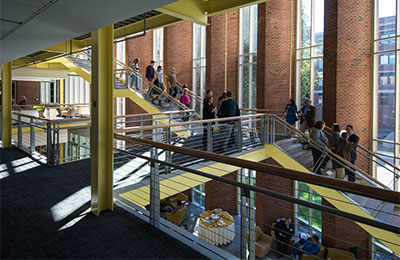 Interior view of the atrium