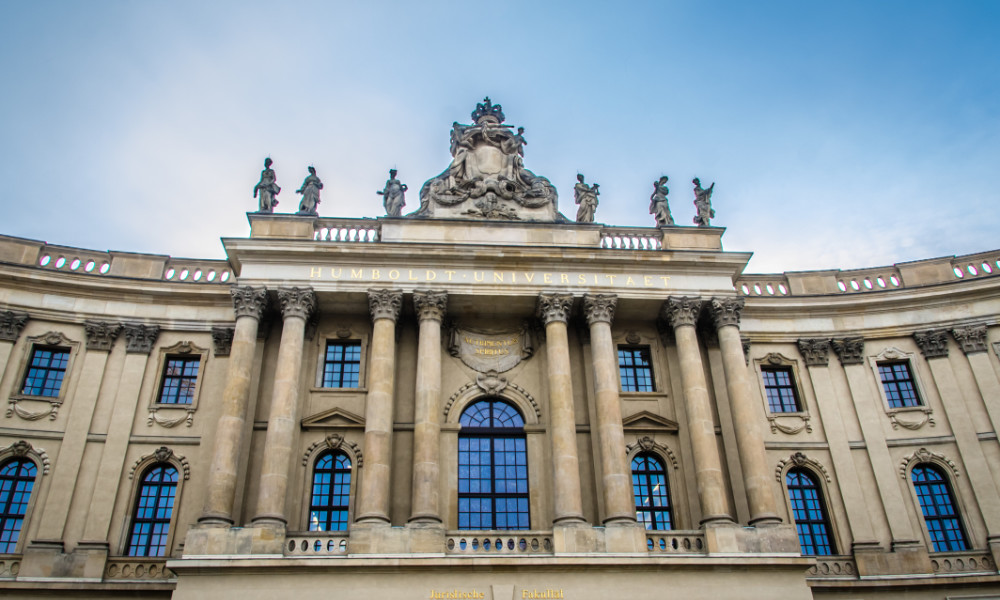 An exterior view of Humboldt University in Berlin.