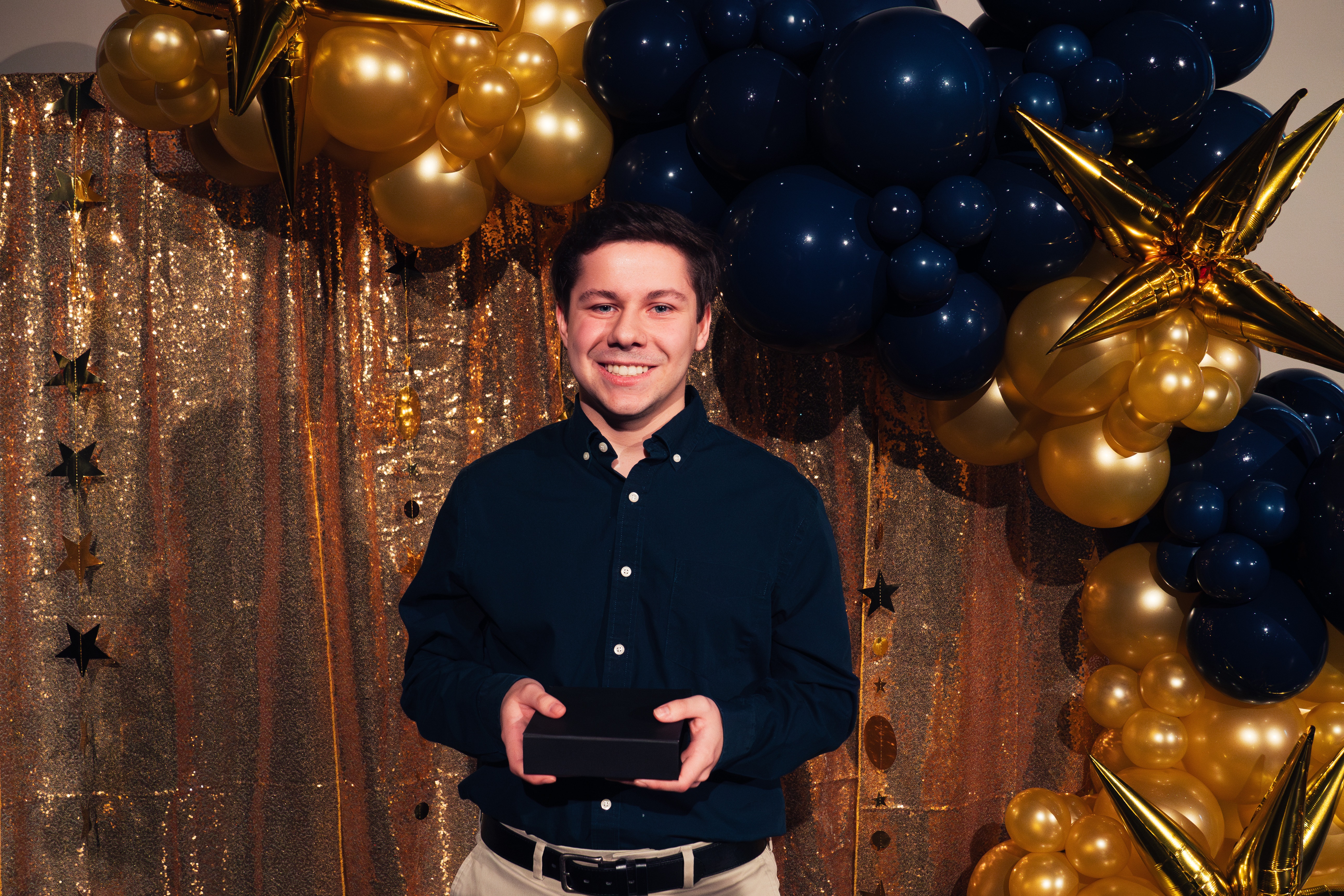 accepting award