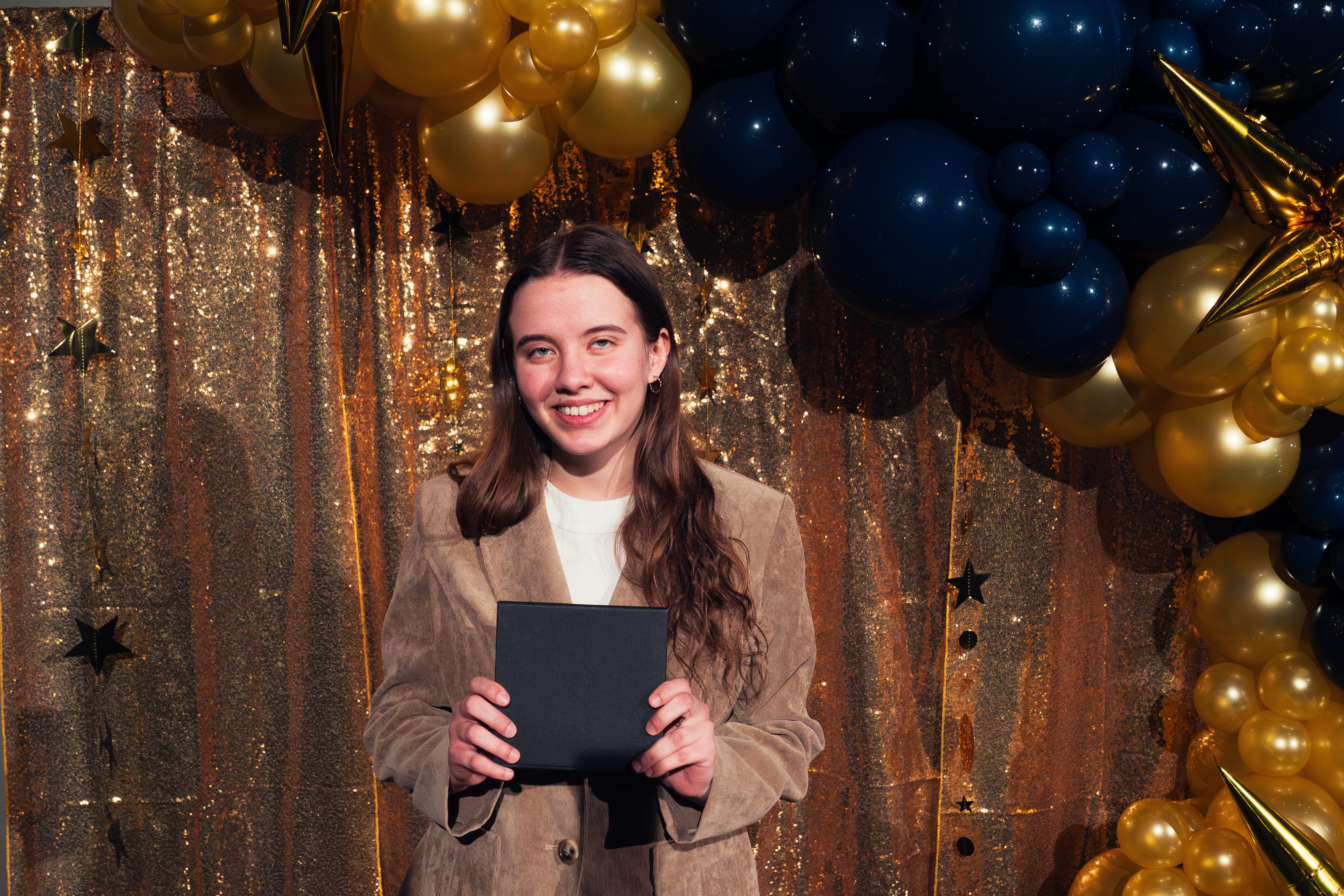 Accepting award