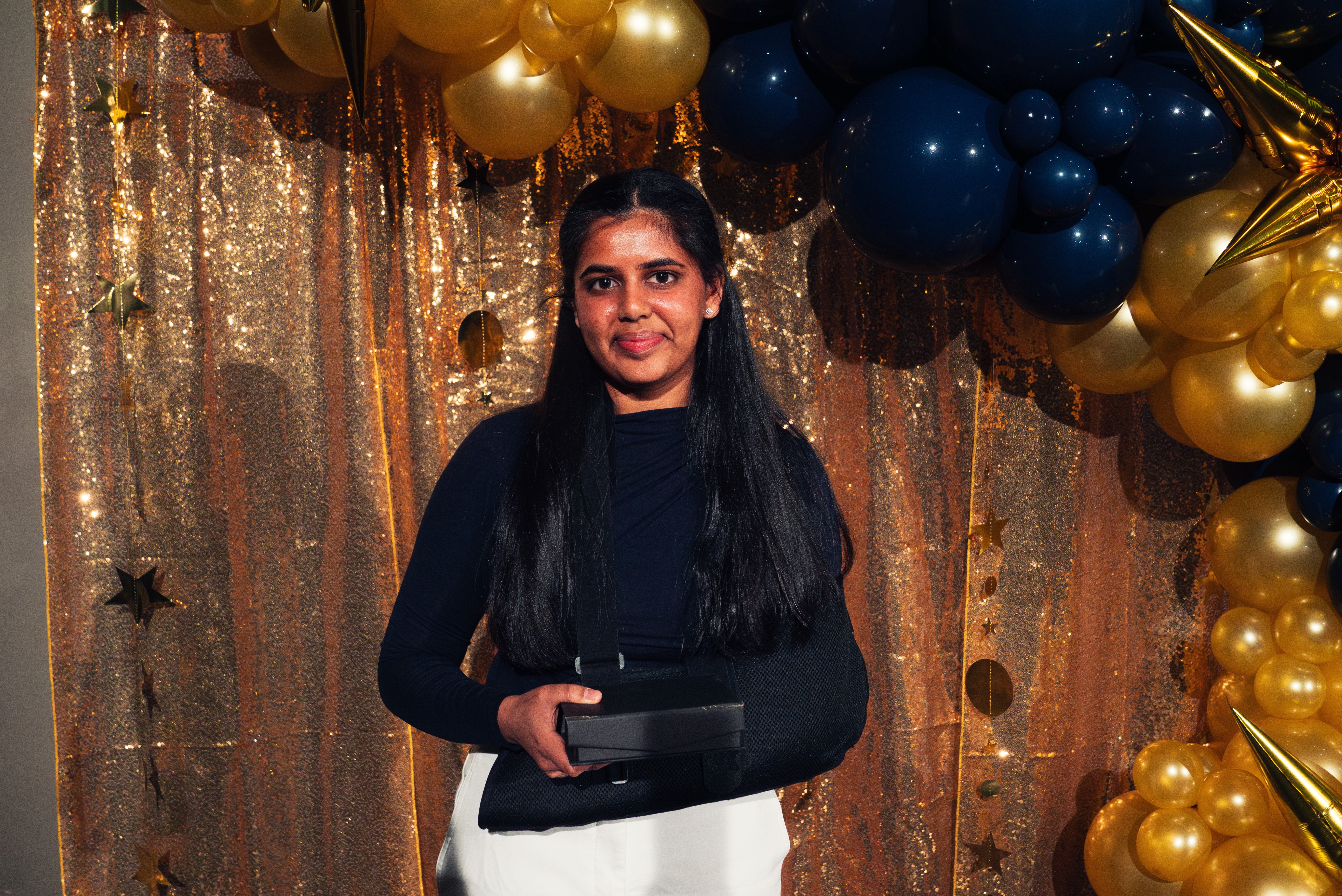 Accepting Award