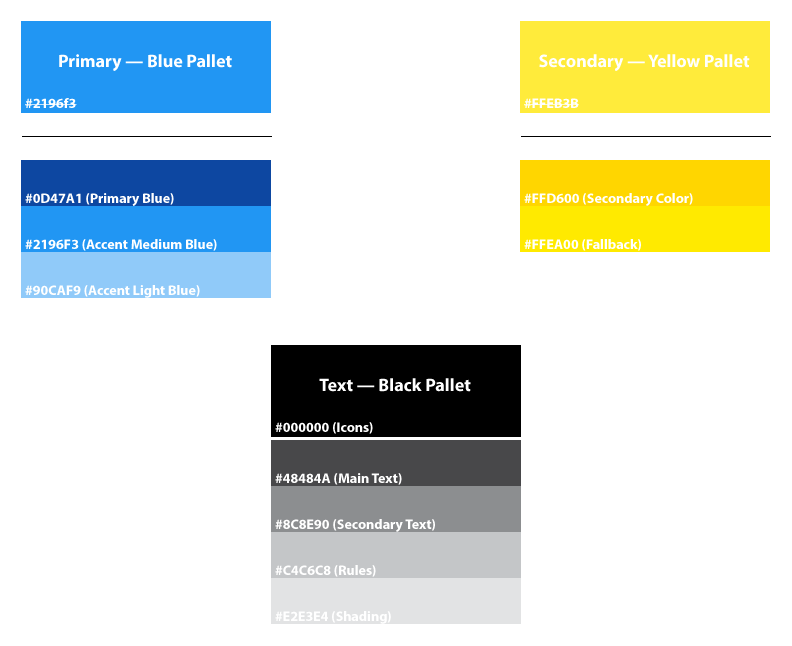 web color pallet