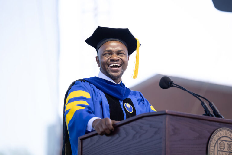 Remarks from the Class of 2026 Graduate Student Speaker Onesmo Mushi ’26W (PhD)