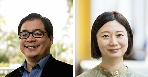 Side-by-side headshots of Benjamin Castaneda and Zhen Bai