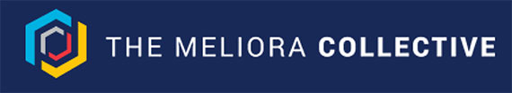 A blue graphic with text that says "The Meliora Collective."