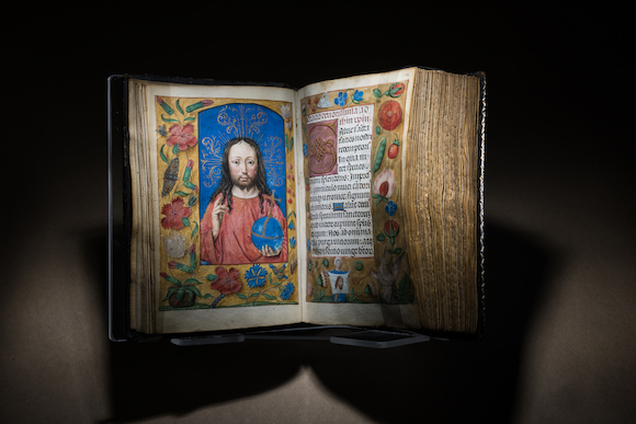 Pages from the Ghent-Bruges Book of Hours, a 500-year-old Catholic prayer book.