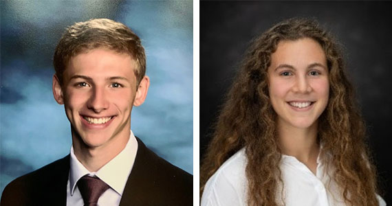 A composite of headshots of Trevor Shooshan and Victoria Usachev.