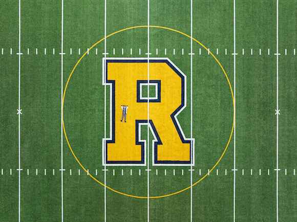 Spirit R photographed in Fauver Stadium via aerial drone.