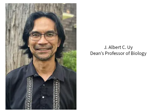 Image of J. Albert C. Uy, Dean's Professor of Biology. 