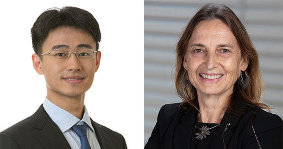 A composite of headshots of Jiaming Liang and Jannick Rolland.