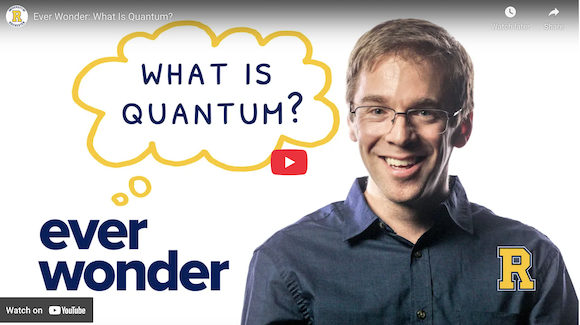 John Nichol alongside the words "What is quantum?" in a thought bubble.