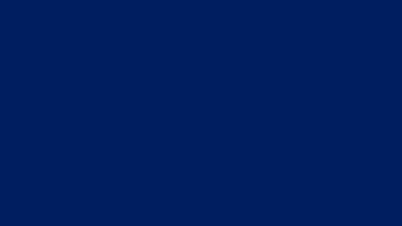 An animation of the University of Rochester logo created from white lines against a navy background.