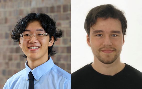 Photo of Joshua Jung, left, and Gabriel Plata.