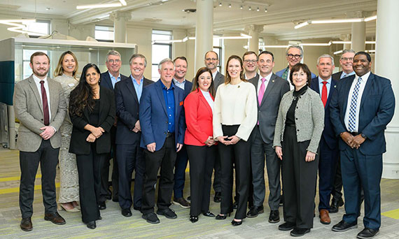 A group of about 17 people from education, industry, government, and nonprofits who support the STELLAR proposal.