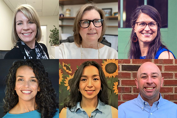 A composite of six headshots of winners of the inaugural Hajim School Staff Innovation Awards.