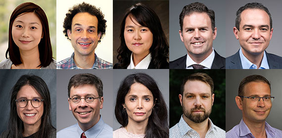 A composite of 10 headshots of Hajim School faculty who received promotions.