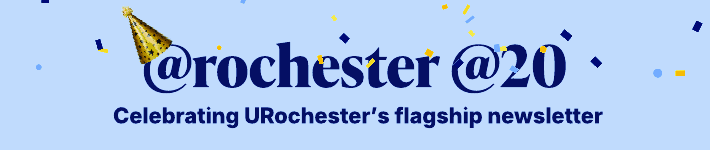 20th birthday banner for @Rochester.