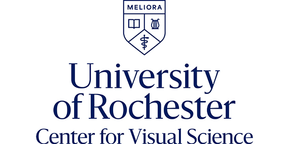 The University of Rochester Center for Visual Sciences logo lockup.