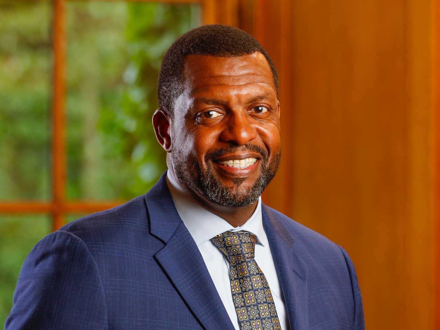 Portrait of Shaun Nelms, vice president for community partnerships.
