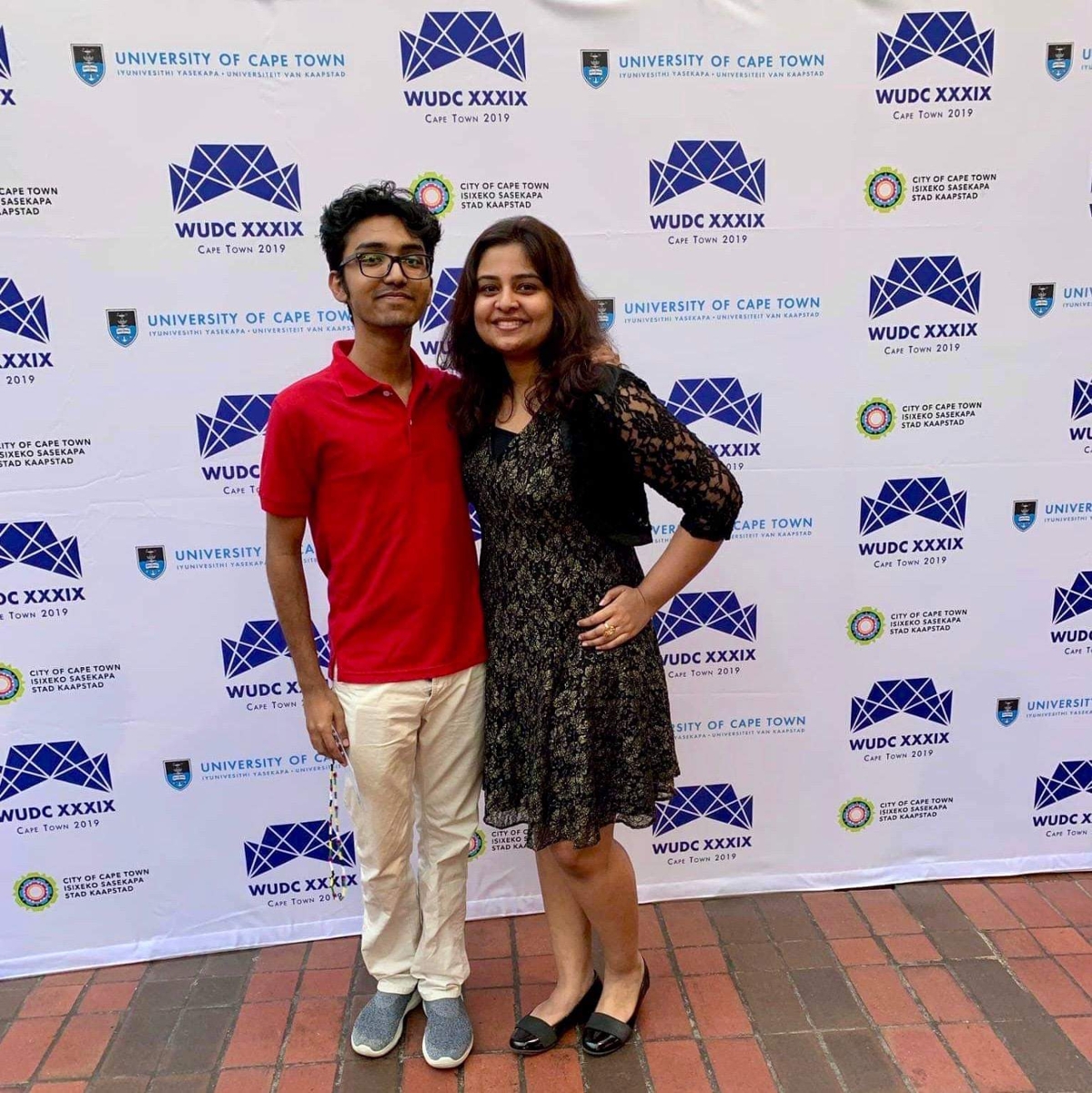 Warish and Niki at the World Championships