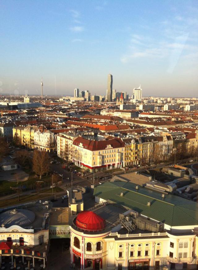 Aerial view of Vienna