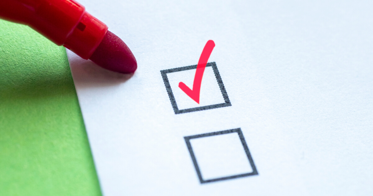 Feature image Check Mark In Checklist Box On White And Green Background