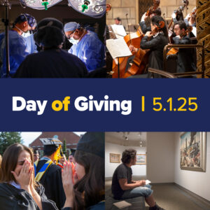 Day of Giving 5.1.25 logo collage of 4 photos in background