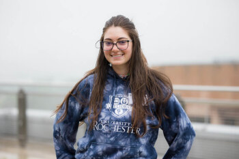 A woman poses for a photo at the George Eastman Circle Family Celebration, held April 30, 2023, within Washington, DC.