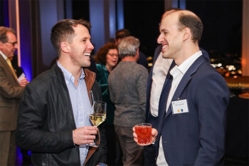 two men during reception