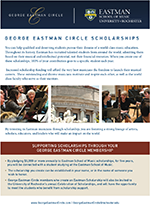 Eastman School of Music George Eastman Circle Scholarships
