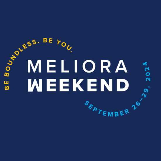 Be Boundless. Be You. Meliora Week September 26 -29th wordmark