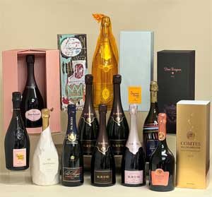 11 bottles of wine and their various boxes