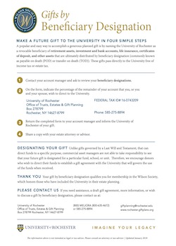Gifts By Beneficiary Designation