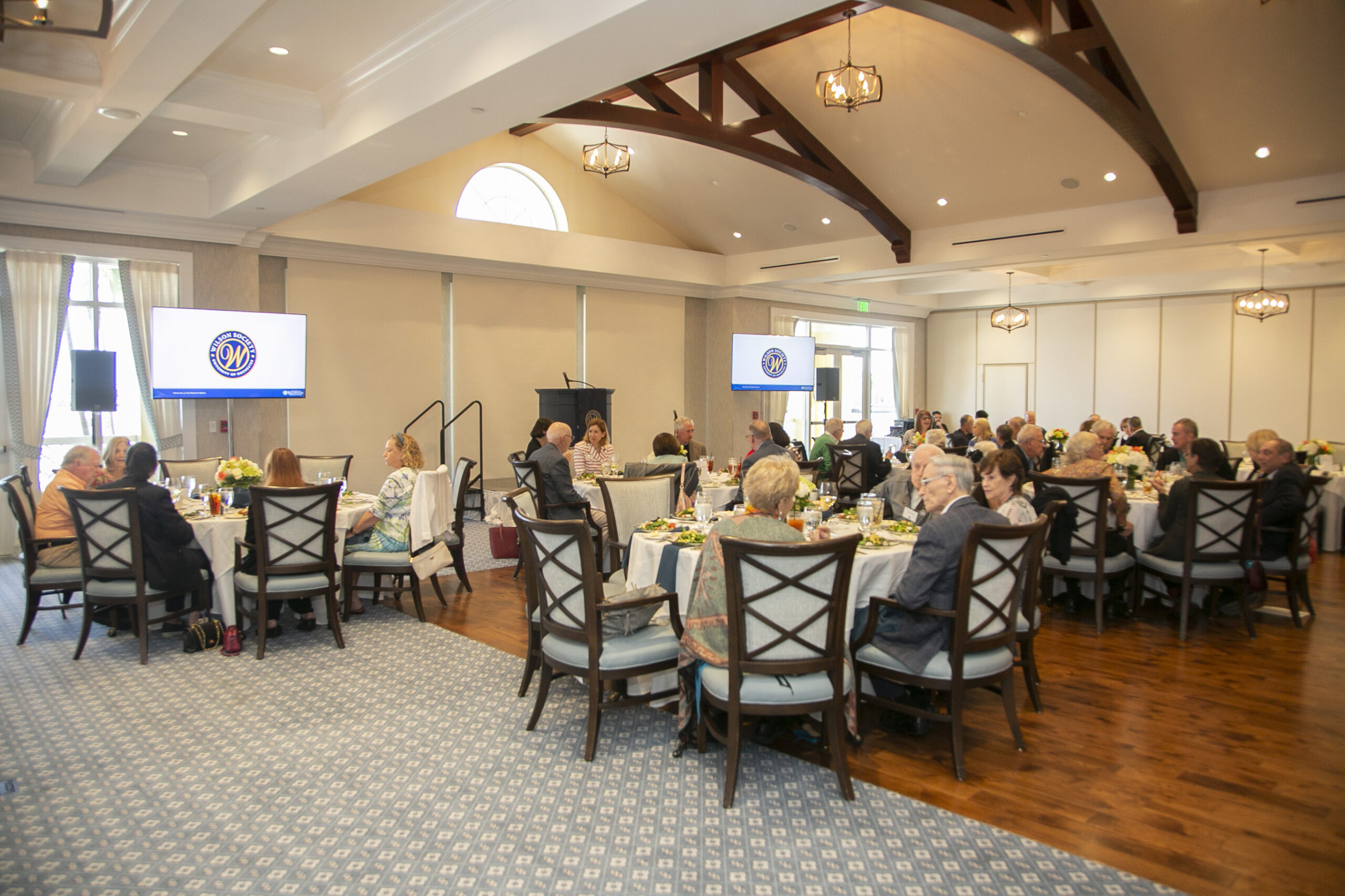 people seated at a table