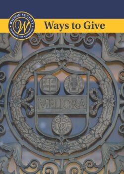 meliora symbol, ways to give 2023 brochure cover