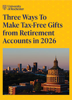 Three ways to make tax-free gifts from retirement accounts in 2026 brochure cover