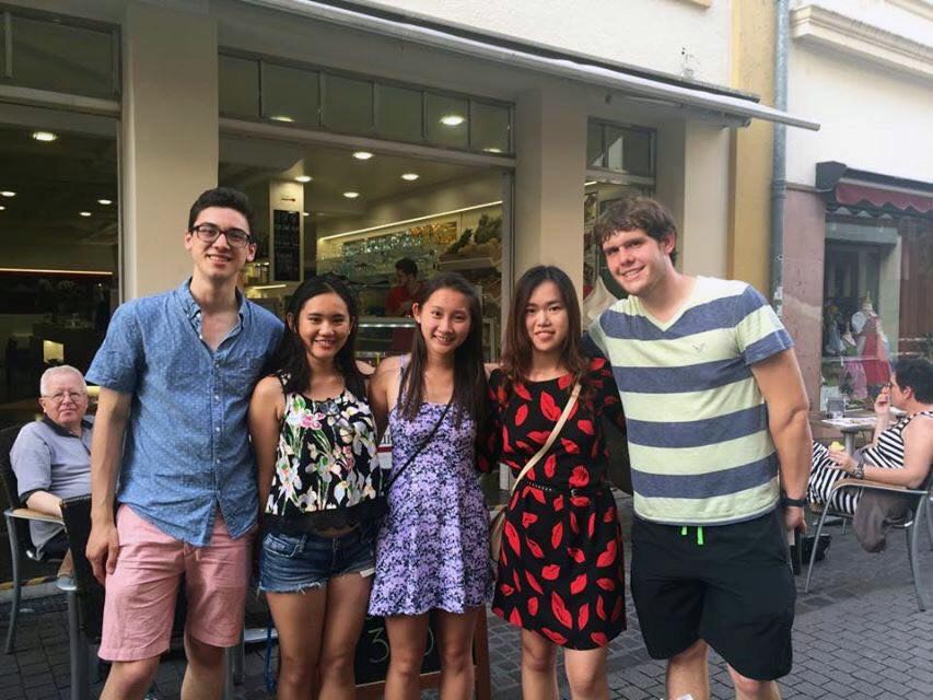 Five students pictured together
