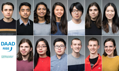 portrait of 13 student recipients