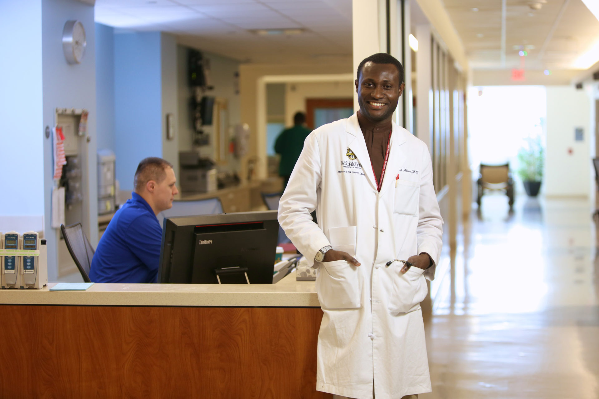 Dr. Frank Akwaa, a hematologist at URMC and a member of the University of Rochester Medical faculty group